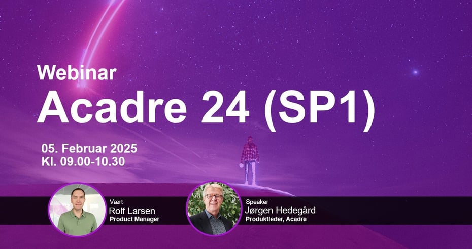 Webinar: Acadre 24 & Acadre 24 SP1 release