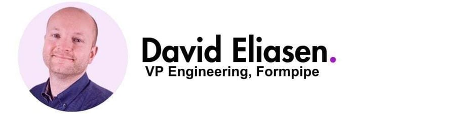 Portrait picture of Daniel Eliason, VP Engineering at Formpipe