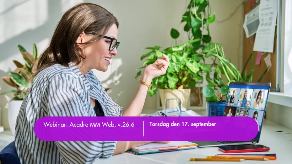 Webinar: Acadre MM Web, v.26.6