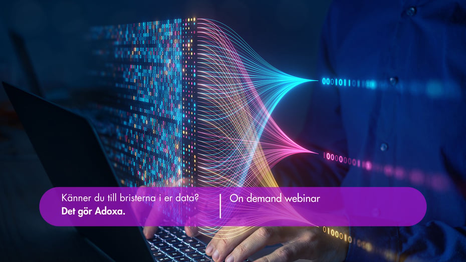 On demand webinar - Känner du till bristerna i er data? Det gör Adoxa.