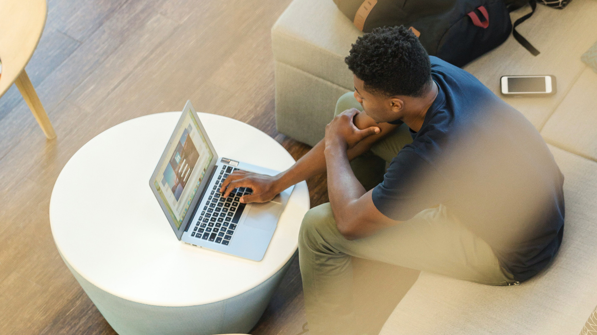 man-working-seen-from-above
